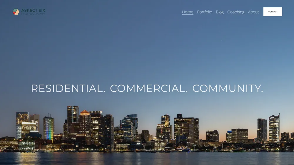Aspect Six website screenshot