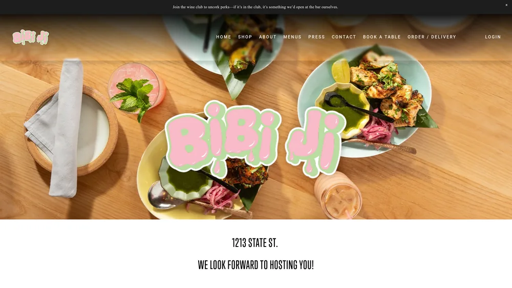 Bibi Ji website screenshot